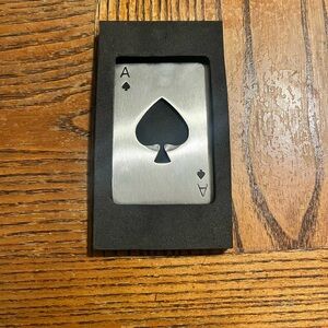 Ace of Spades Metal Card Display